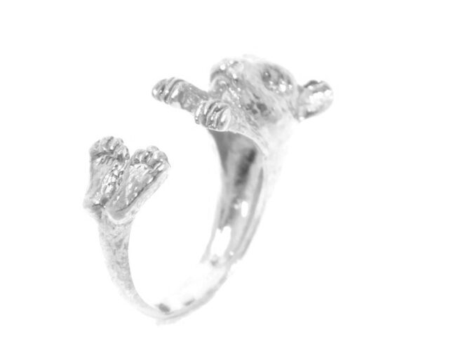 .925 Hamster Ring Sterling Silver Pendant Charm