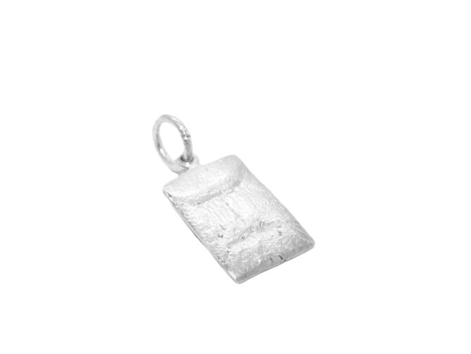 .925 Sterling Silver Merigold Seed Bag Pendant Charm - Image 3