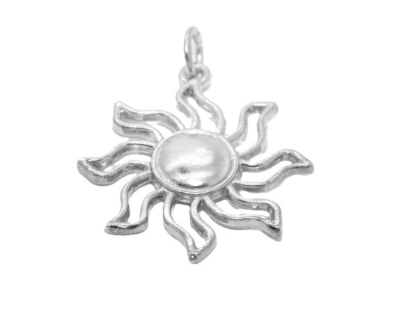 .925 X-Large Sun Sterling Silver Pendant Charm