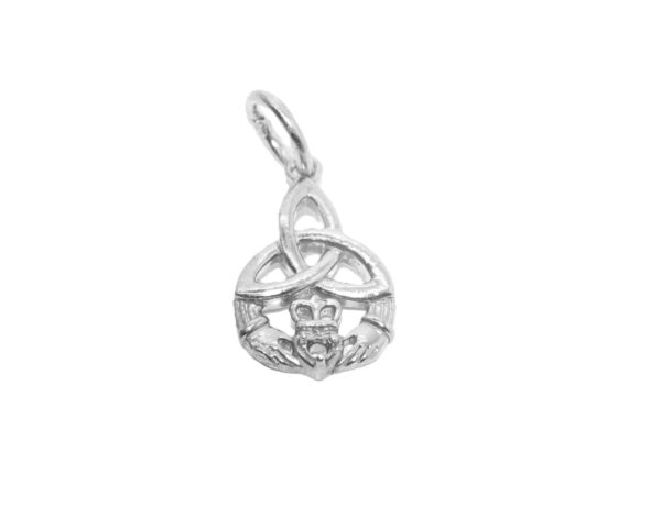 .925 Claddagh Knot Sterling Silver Pendant Charm