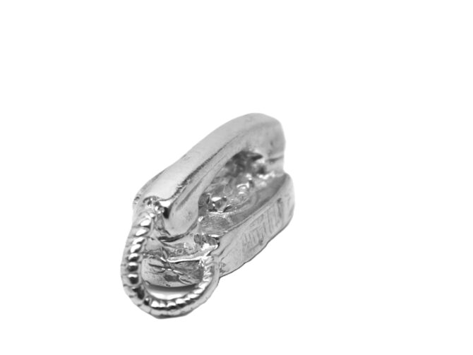 .925 Sterling Silver 3D Telephone Pendant Charm - Image 3