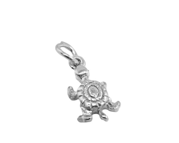 .925 Sterling Silver Turtle Pendant Charm