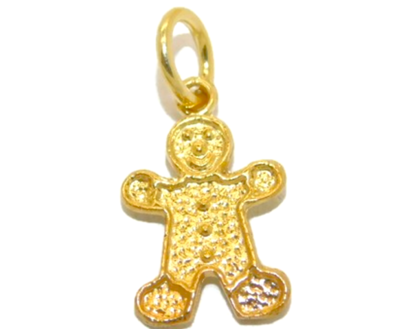 14K Gingerbread Yellow Gold Pendant Charm
