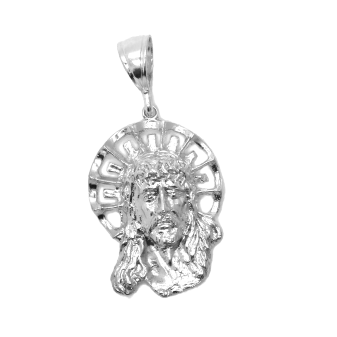 .925 Jesus Christ Sterling Silver Pendant Charm