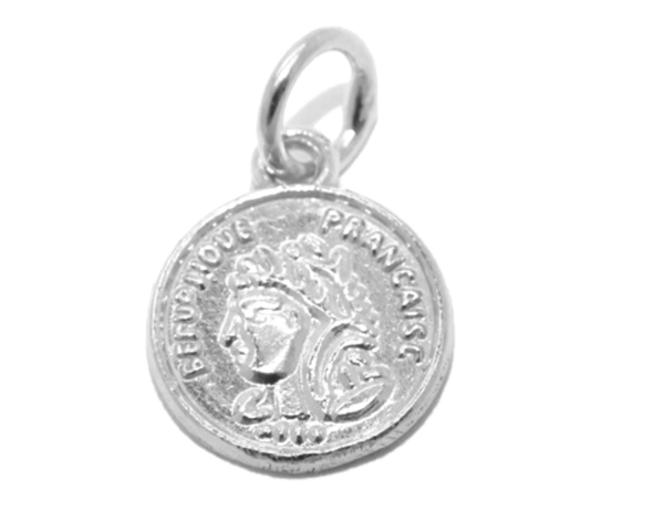 .925 Roman Coin Sterling Silver Pendant Charm