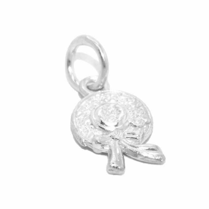 .925 Vintage Sunday Hat Sterling Silver Pendant Charm