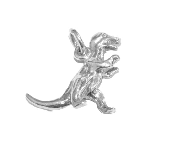 Sterling Silver .925 T-Rex Charm Pendant