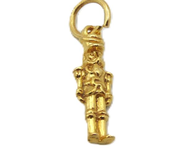 Nutcracker Soldier Pendant Yellow Gold