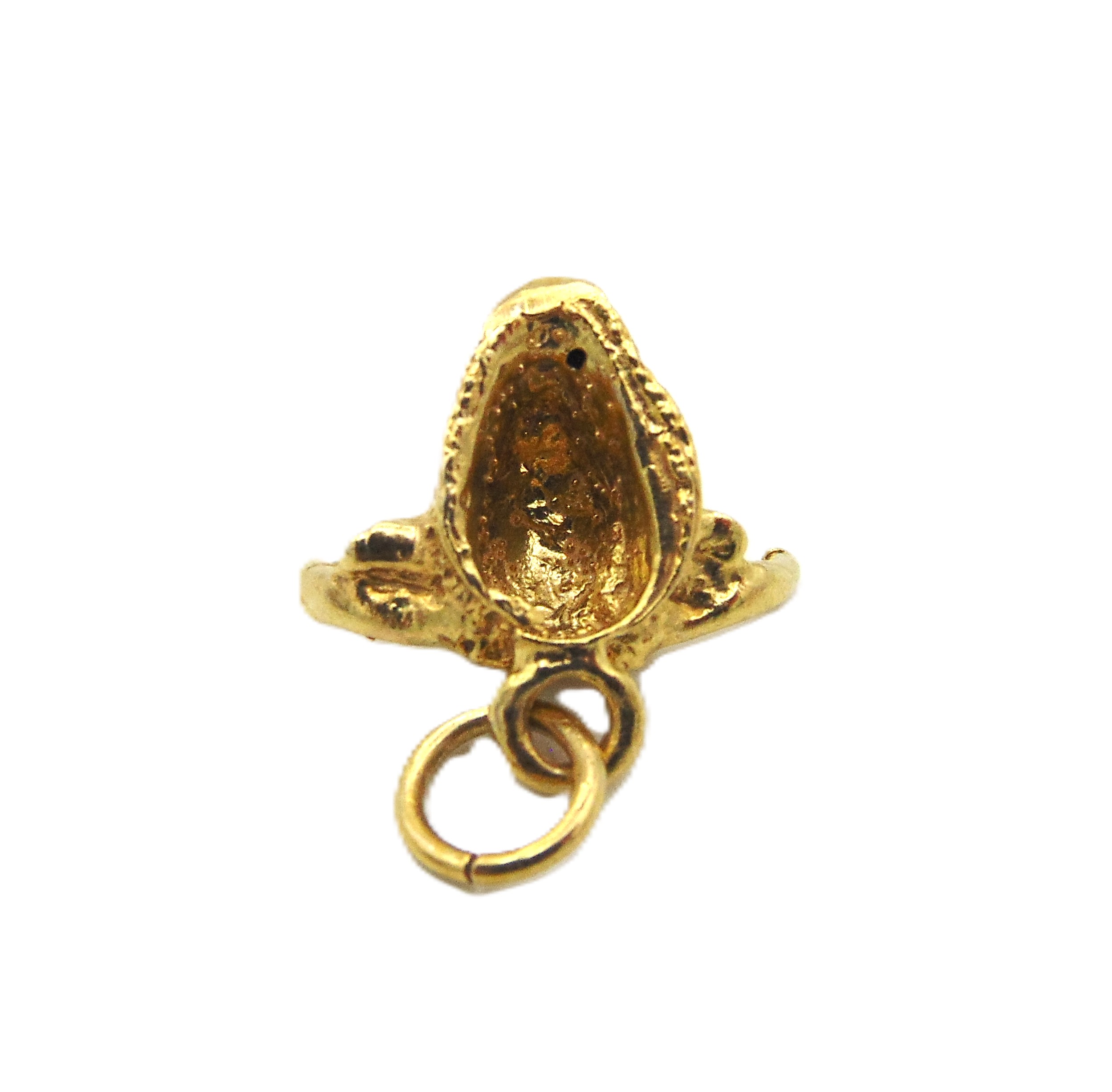 Gold Bull's Head Charm Pendant - 10k Solid Gold, Ox/Cattle Charm, No Gemstone - View #14