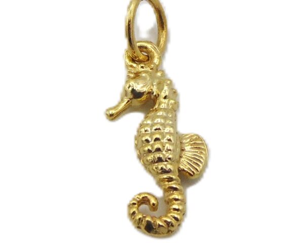 Seahorse Charm Pendant Yellow Gold