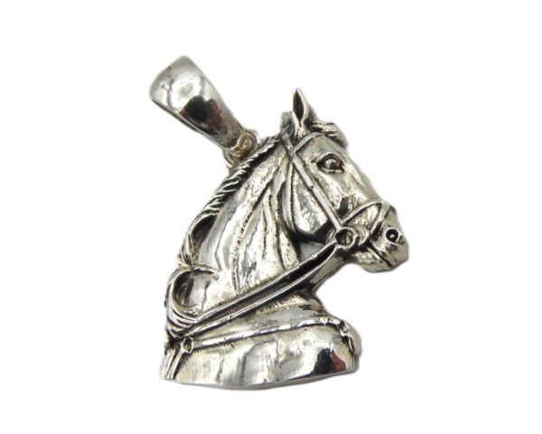 Horse Head Pendant .925 Sterling Silver.