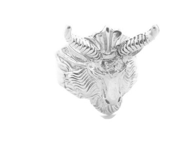 Sterling Silver .925 Baphomet Goat Ring